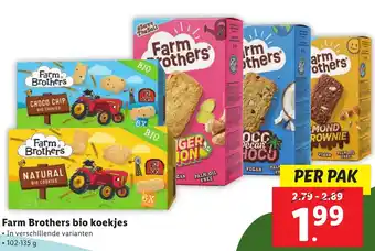 Lidl Farm Brothers bio koekjes aanbieding