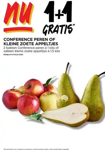 Jumbo CONFERENCE PEREN OF KLEINE ZOETE APPELTJES aanbieding