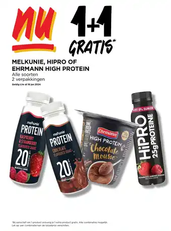 Jumbo MELKUNIE, HIPRO OF EHRMANN HIGH PROTEIN aanbieding