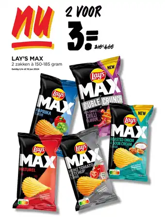 Jumbo LAY'S MAX aanbieding