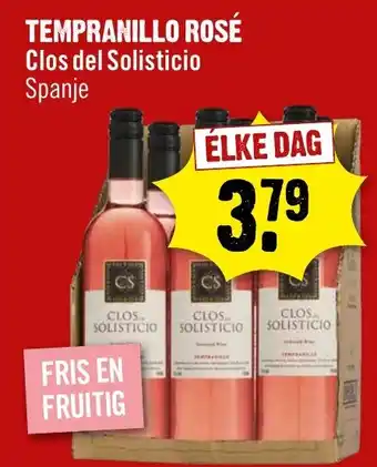 Dirck 3 TEMPRANILLO ROSÉ Clos del Solisticio aanbieding