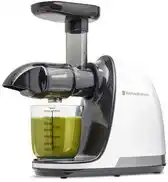 Bol.com Kitchenbrothers slowjuicer - juicer - groenten en fruitpers - 700ml - wit aanbieding
