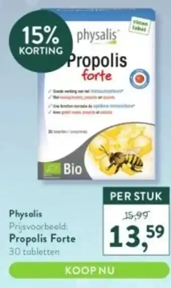 Holland & Barrett Physalis Propolis Forte aanbieding