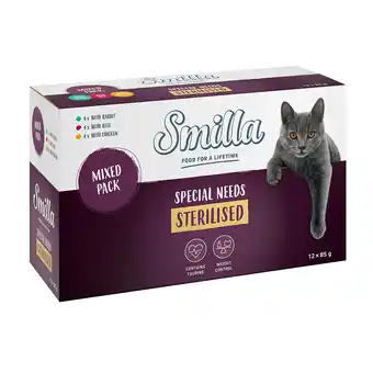 Zooplus 12 x 85 g smilla vershoudzakjes mix katten natvoer aanbieding