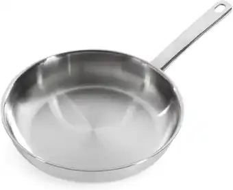 Amazon Bk cookware bright roestvrij staal inductie koekenpan 24 cm ovenbestendig metalen keukengerei veilig vaatwasmachinebestendig aanbieding