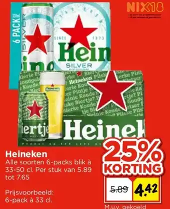 Vomar Voordeelmarkt Heineken aanbieding