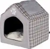 Bol.com Trixie - hondenmand - relax iglo - hondenhuis silas - grijs/crème - 40x40x45 cm aanbieding