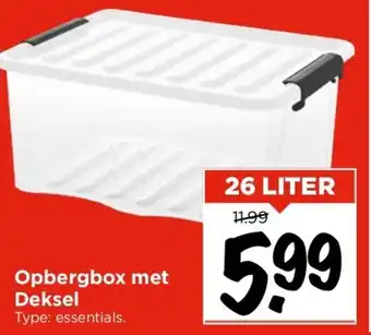 Vomar Voordeelmarkt Opbergbox met Deksel aanbieding