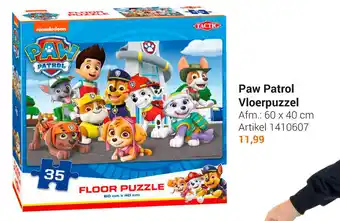 Lobbes Paw Patrol Vloerpuzzel 60 x 40 cm aanbieding