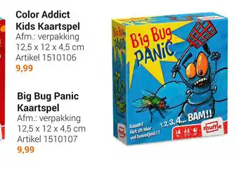 Lobbes Big Bug Panic Kaartspel 12,5 x 12 x 4,5 cm aanbieding