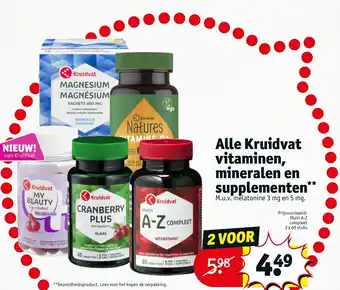 Kruidvat Alle Kruidvat vitaminen, mineralen en supplementen aanbieding