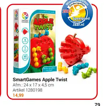 Lobbes SmartGames Apple Twist 24 x 17 x 4,5 cm aanbieding