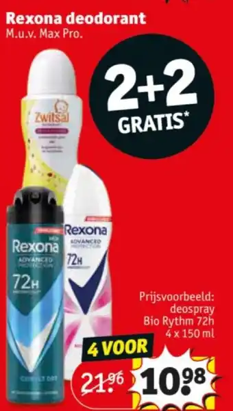Kruidvat Rexona deodorant aanbieding