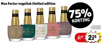 Kruidvat Max Factor nagellak limited edition aanbieding