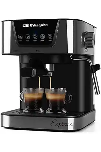 Amazon Orbegozo ex 6000 espresso- en cappuccinomachine, 20 bar druk, 1,5 liter tank, geschikt voor pads, 1050 watt vermogen,wit en g aanbieding