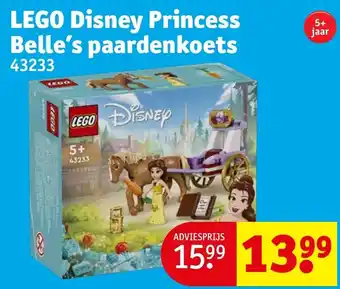 Kruidvat LEGO Disney Princess Belle's paardenkoets aanbieding