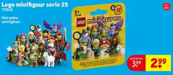 Kruidvat Lego minifiguur serie 25 aanbieding