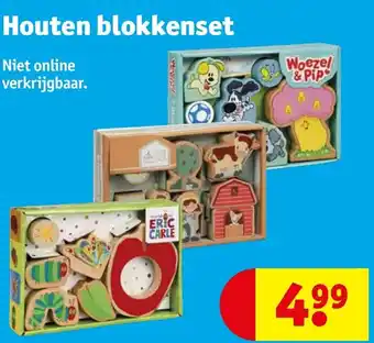 Kruidvat Houten blokkenset aanbieding