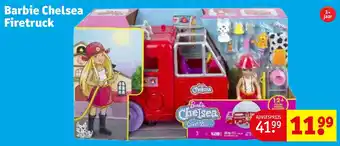 Kruidvat Barbie Chelsea Firetruck aanbieding