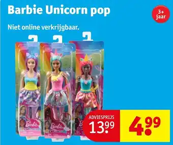 Kruidvat Barbie Unicorn pop aanbieding