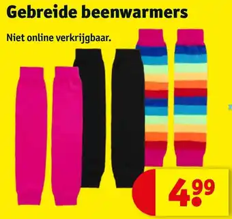 Kruidvat Gebreide beenwarmers aanbieding