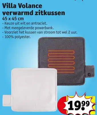 Kruidvat Villa Volance verwarmd zitkussen aanbieding