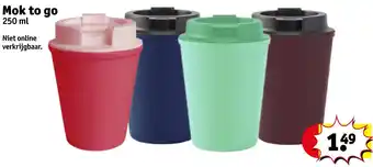 Kruidvat Mok to go 250 ml aanbieding