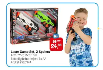 Lobbes Laser Game Set, 2 Spelers 25 x 15 x 5 cm aanbieding