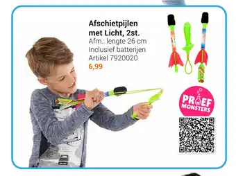 Lobbes Afschietpijlen Met Licht, 2st. 26 cm aanbieding