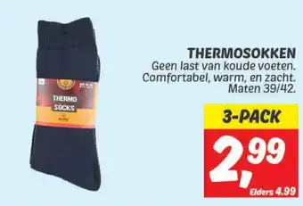 Dekamarkt THERMOSOKKEN aanbieding