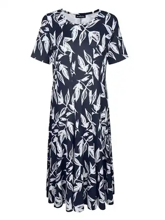 Klingel Jersey jurk met bloemendessin m. collection marine/wit aanbieding