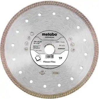 Conrad Metabo 628580000 diamanten doorslijpschijf diameter 230 mm boordiameter 22.23 mm 1 stuk(s) aanbieding