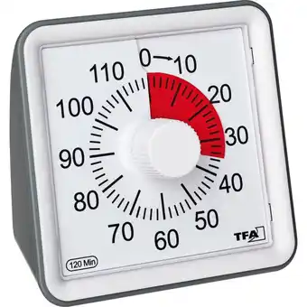 Conrad Tfa dostmann timer visual timer wit analoog aanbieding