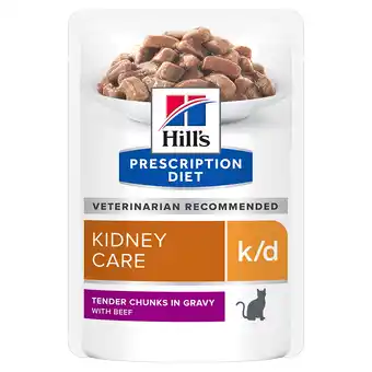 Zooplus 12x85g feline k/d maaltijdzakjes renal health rund hill's prescription diet kattenvoer aanbieding