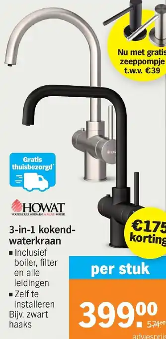 Albert Heijn 3-in-1 kokend-water kraan aanbieding