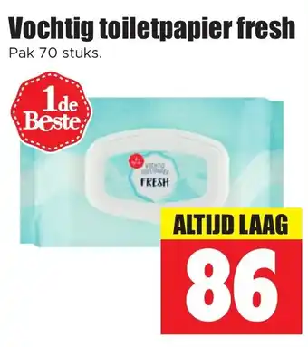 Dirk Vochtig toiletpapier fresh aanbieding