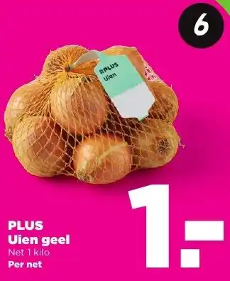 PLUS PLUS Uien geel aanbieding