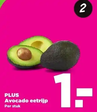 PLUS PLUS Avocado eetrijp aanbieding