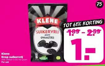 PLUS Klene Drop suikervrij aanbieding