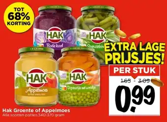 Vomar Voordeelmarkt Hak Groente of Appelmoes aanbieding