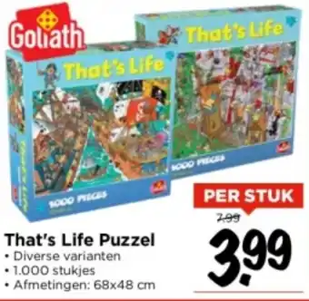 Vomar Voordeelmarkt That's Life Puzzel aanbieding