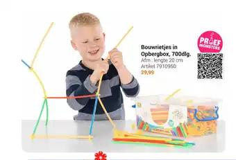 Lobbes Bouwrietjes in Opbergbox, 700 dlg. 20cm aanbieding