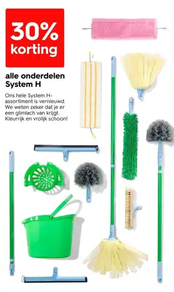 HEMA alle onderdelen System H aanbieding
