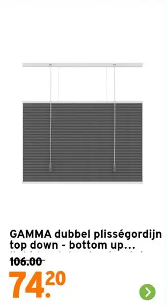 GAMMA GAMMA dubbel plisségordijn top down - bottom up. aanbieding