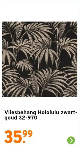 GAMMA Vliesbehang Hololulu zwart-goud 32-970 aanbieding