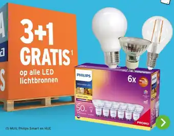 GAMMA op alle LED lichtbronnen aanbieding