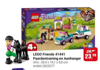 Lobbes Lego Friends 41441 Paardentraining en Aanhanger 35,4 x 19,1 x 5,9cm aanbieding