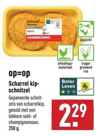 ALDI Scharrel kipschnitzels 250g aanbieding