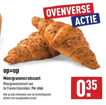 ALDI Meergranencroissant aanbieding