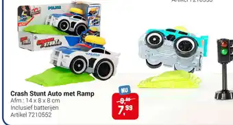 Lobbes Crash Stunt Auto met Ramop 14 x 8 x 8cm aanbieding